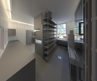 3d view keuken entree